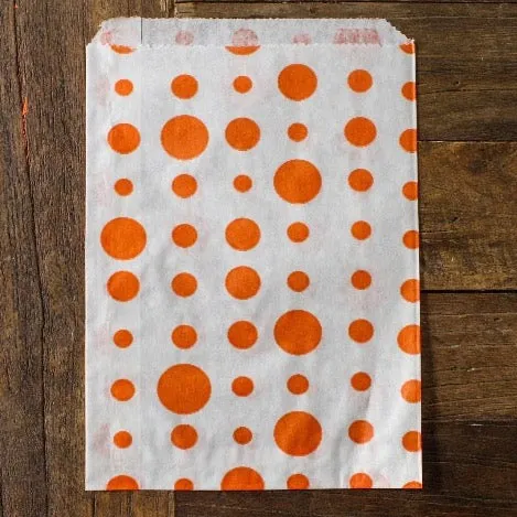 25 polka dot paper bags