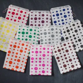 25 polka dot paper bags