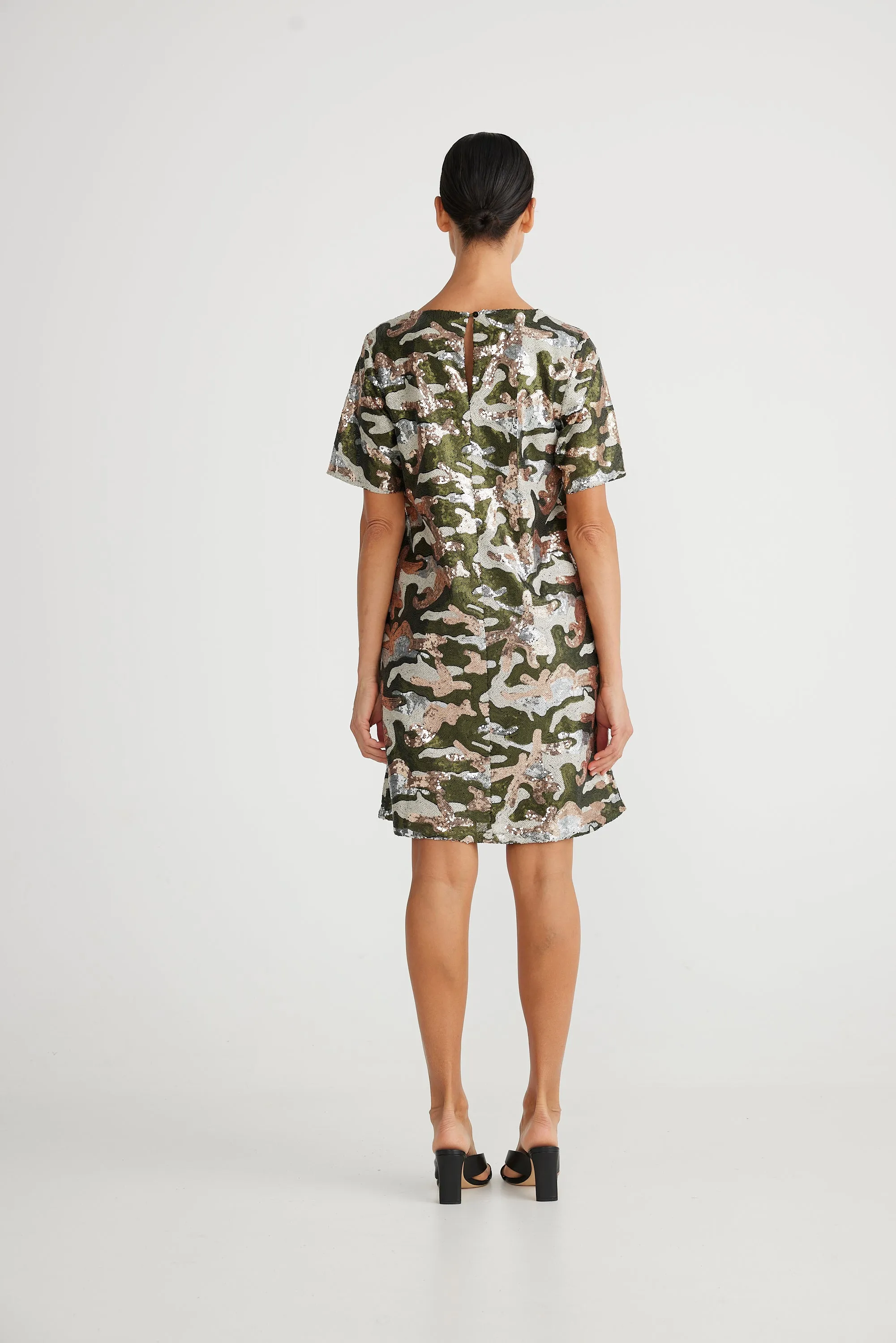 Brave & True Etienne Shift Dress Marble