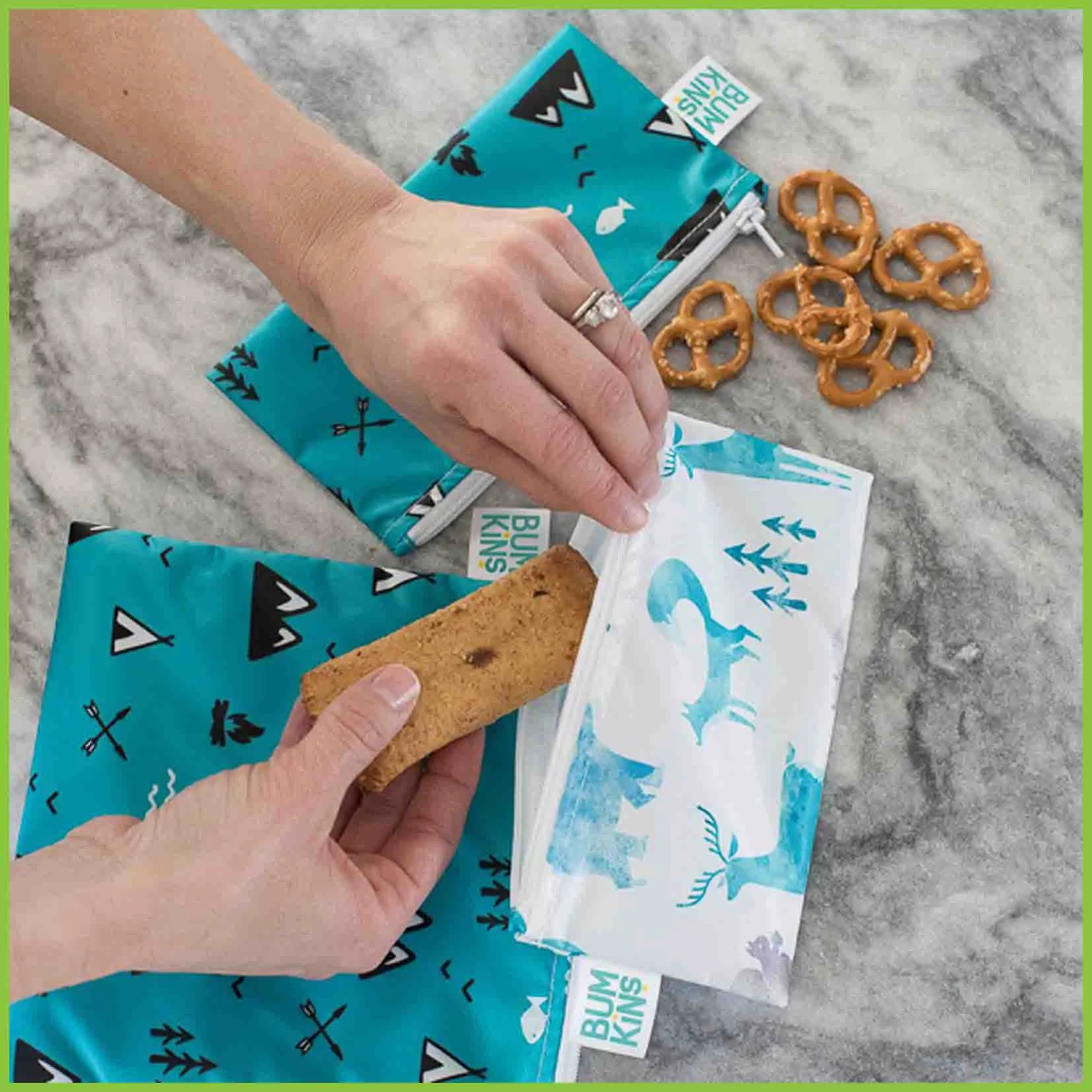 Bumkins Snack Bags - 2 pack