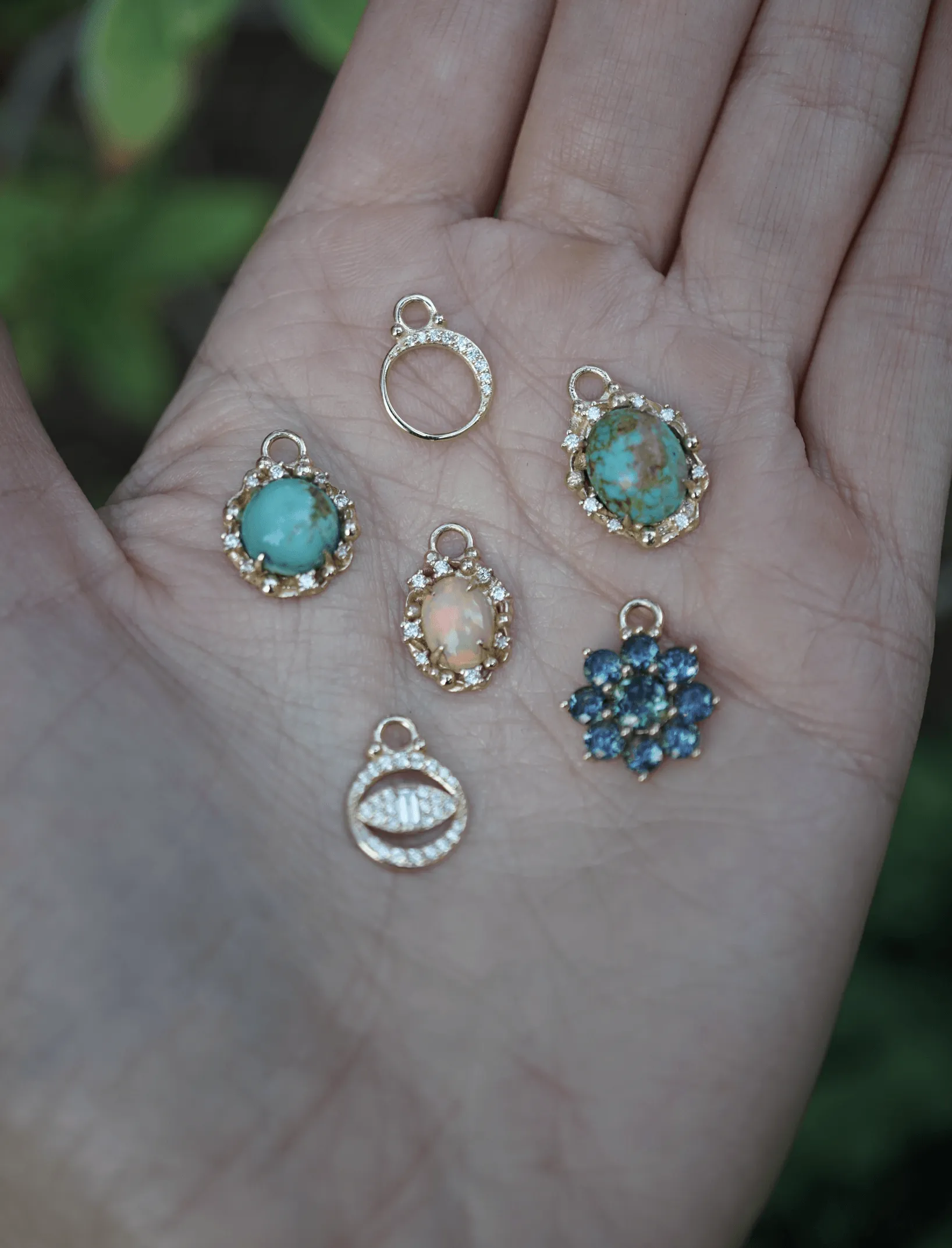 Diamond Crescent Moon Charm