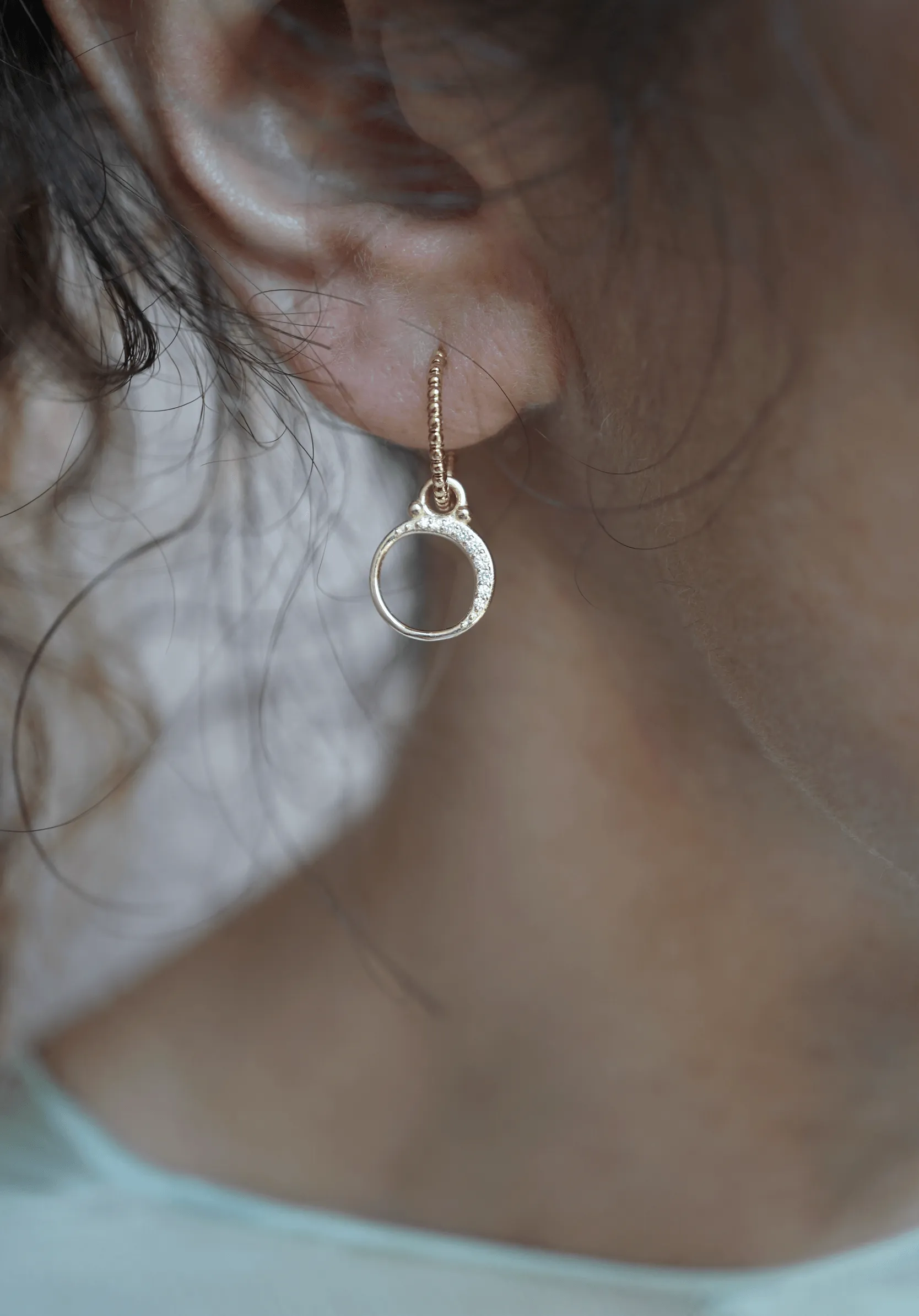 Diamond Crescent Moon Charm