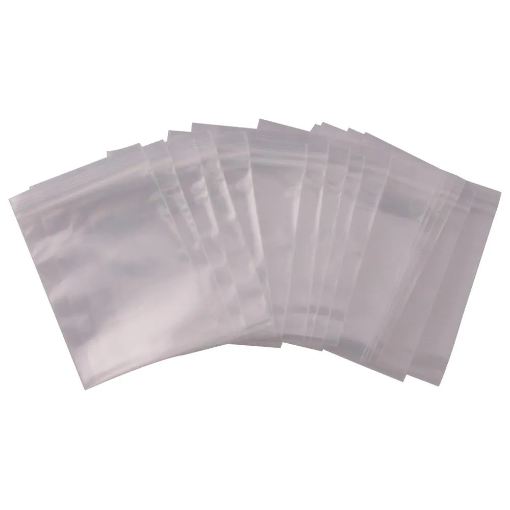 SA-B34 - 100 Pack of 3 Inch x 4 Inch Clear Reclosable Poly Bags - 2 MIL