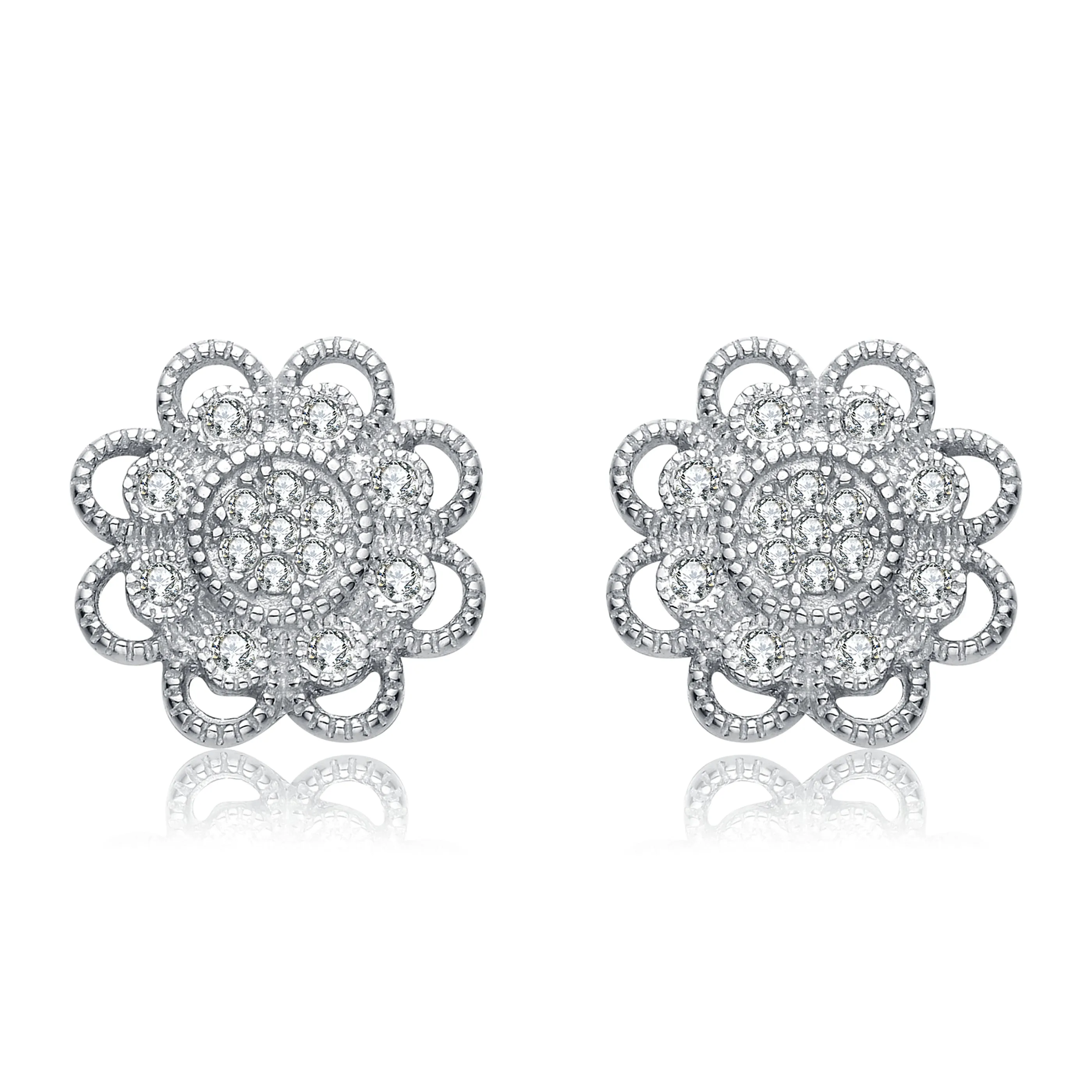 Vilette Lace Flower Earrings