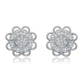 Vilette Lace Flower Earrings