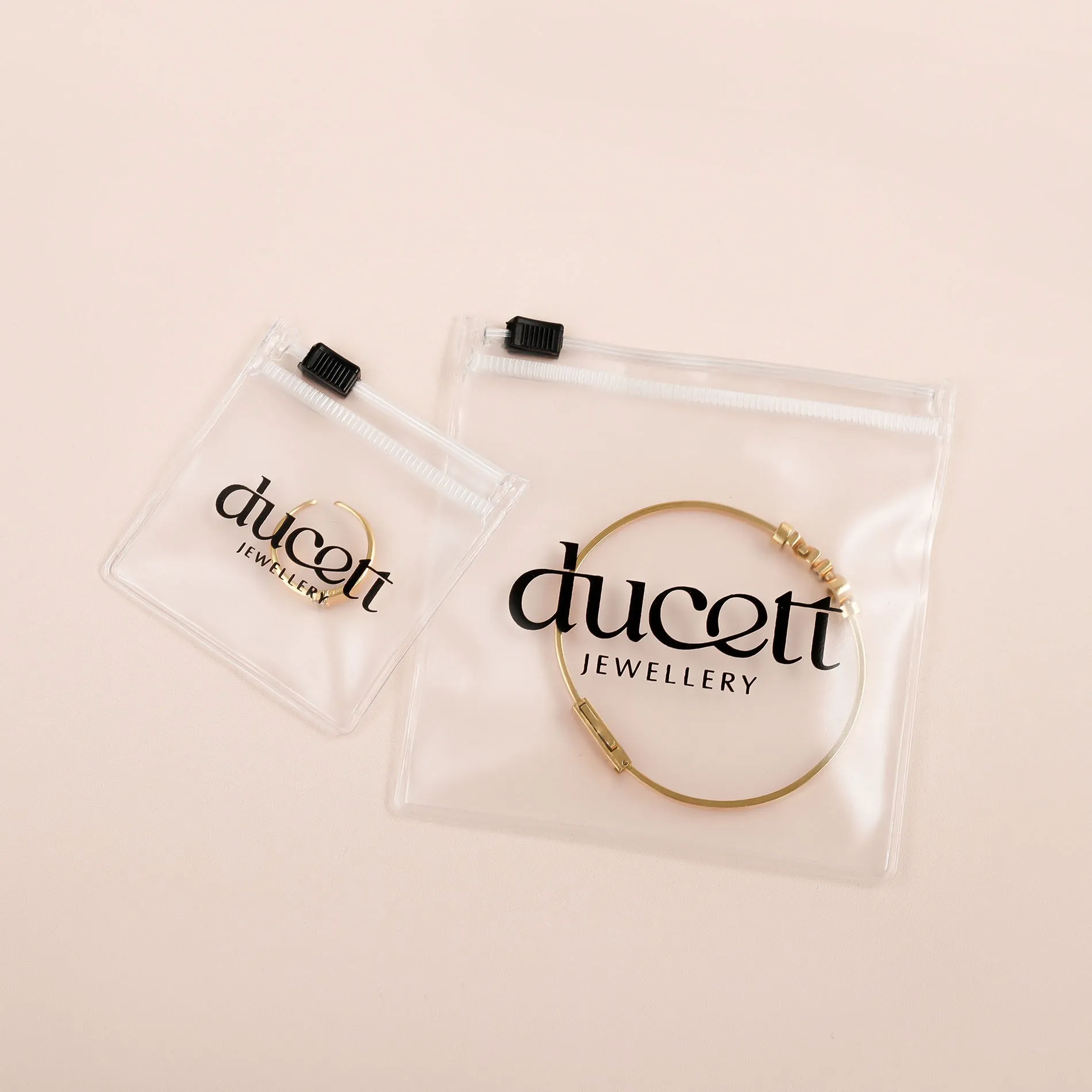 Wave earring gold