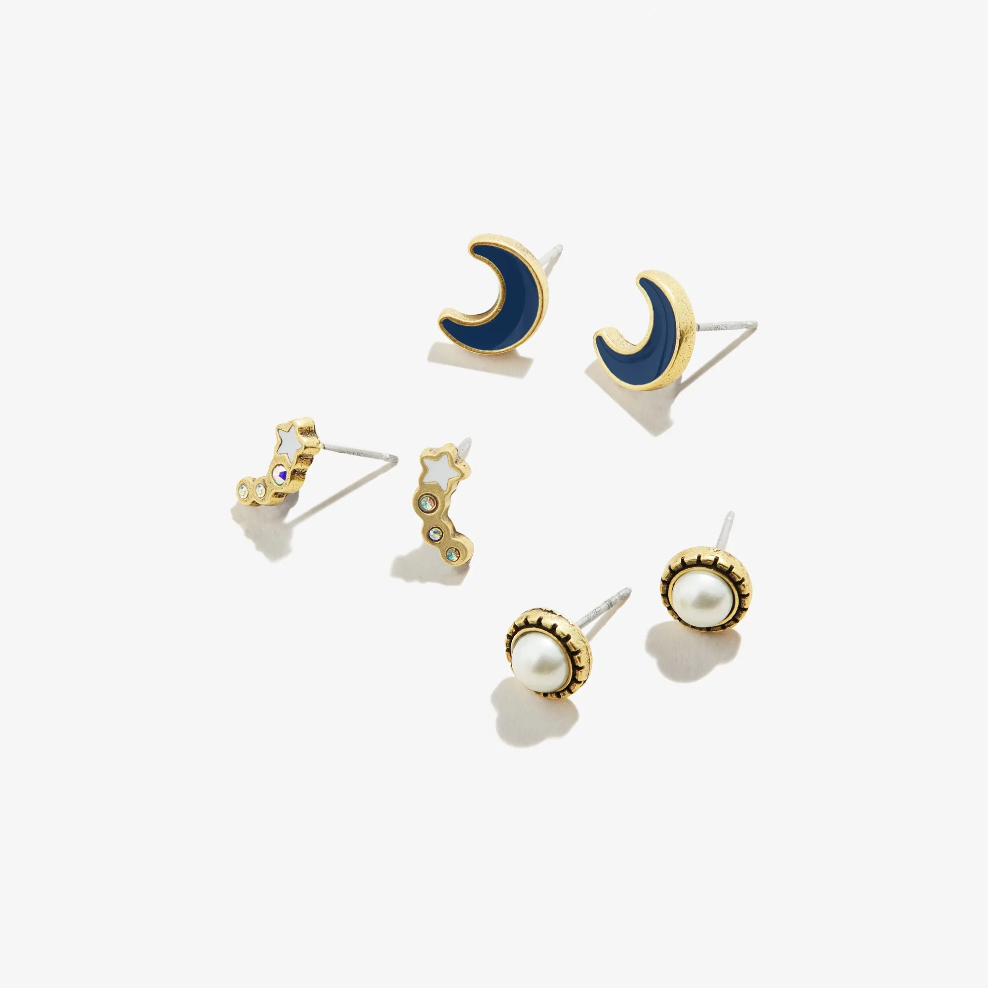 Wish Upon a Star Stud Earrings, Set of 3