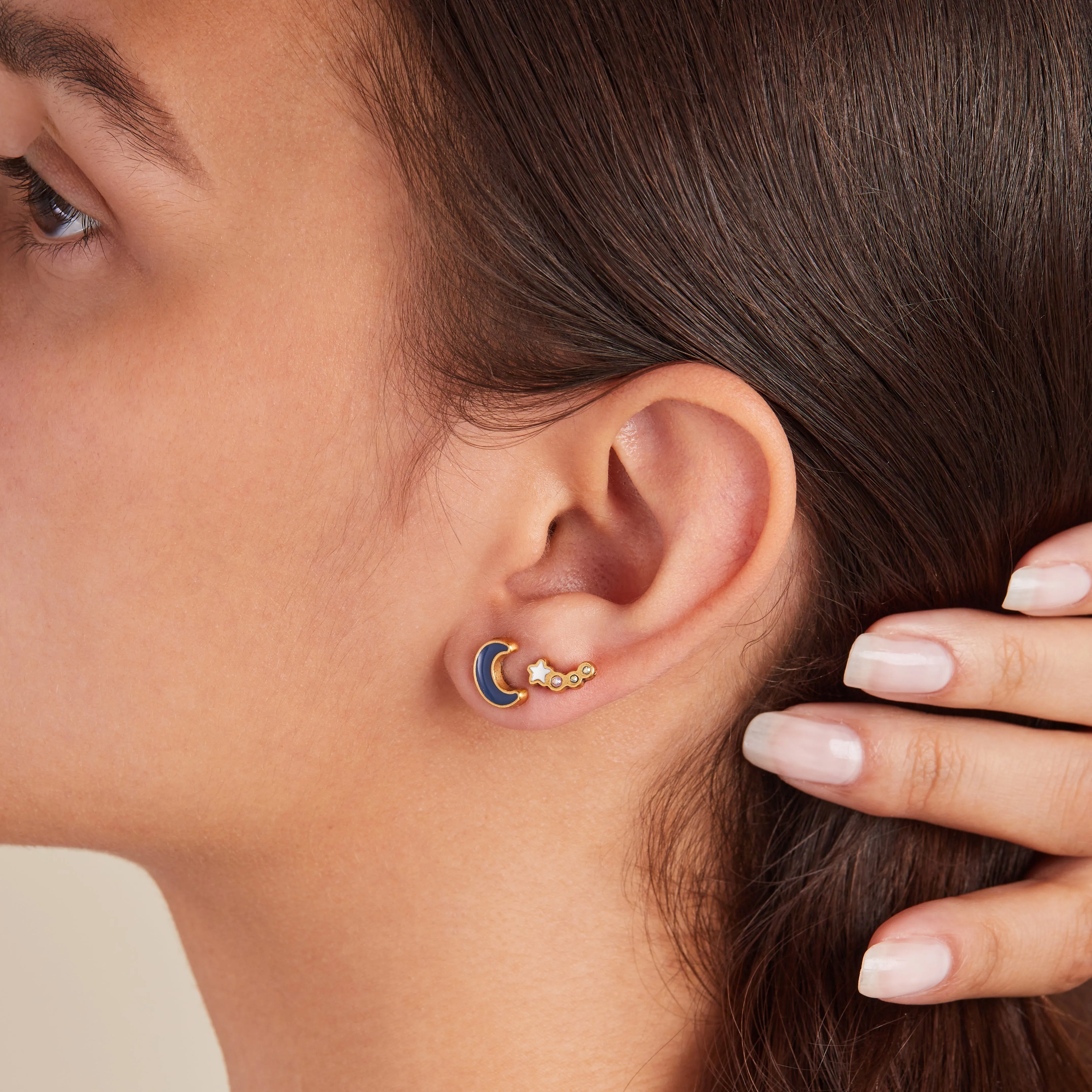 Wish Upon a Star Stud Earrings, Set of 3