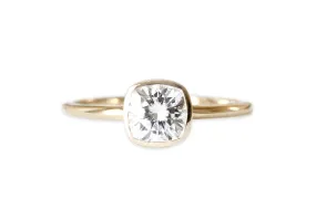 Zoe Cushion Moissanite Ring