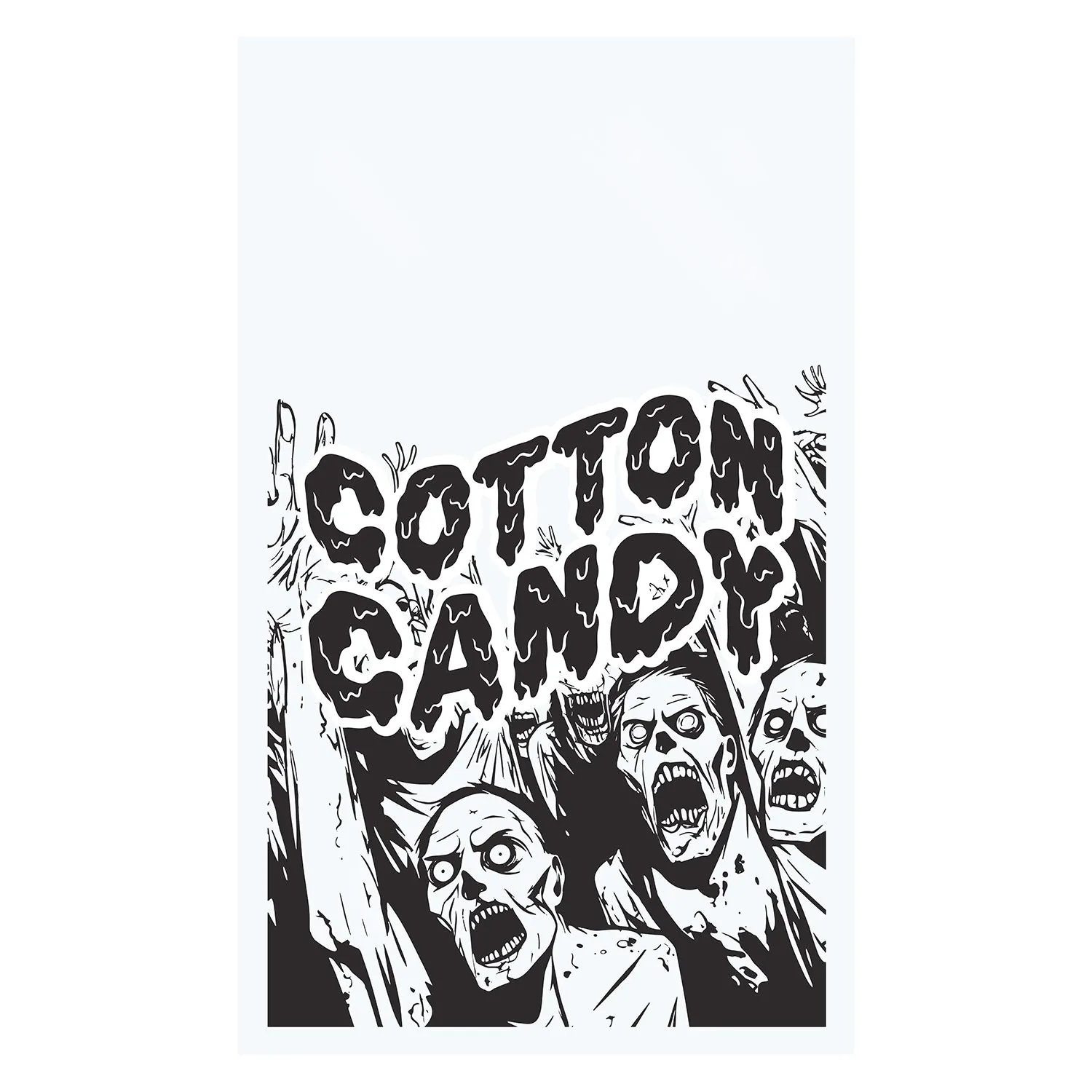 Zombie Cotton Candy Bags