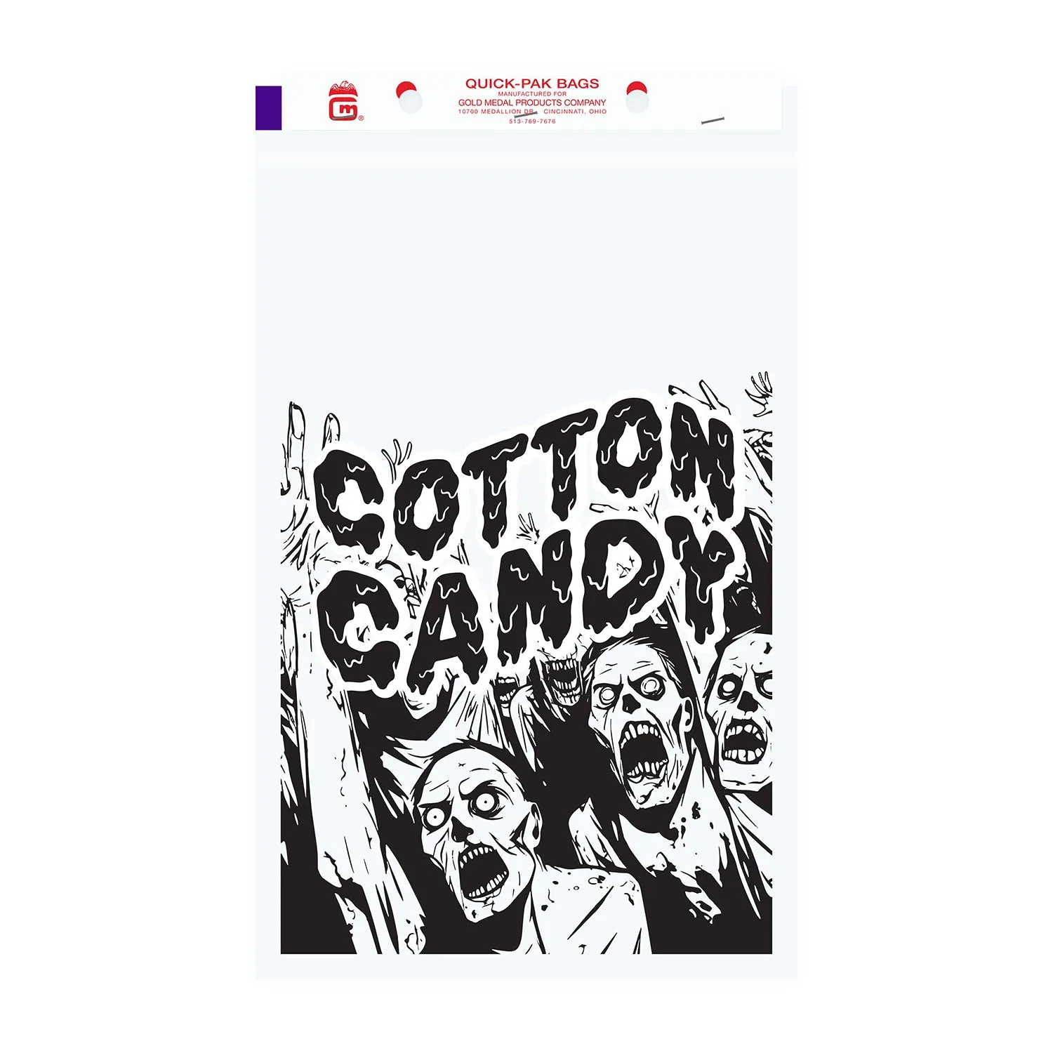 Zombie Cotton Candy Bags